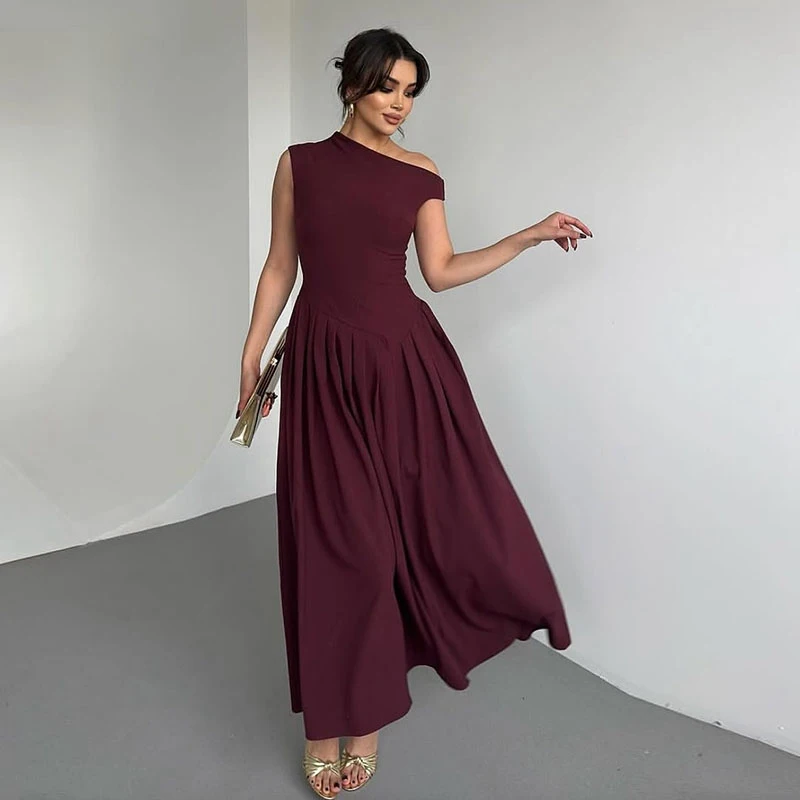 elegant long dress w...