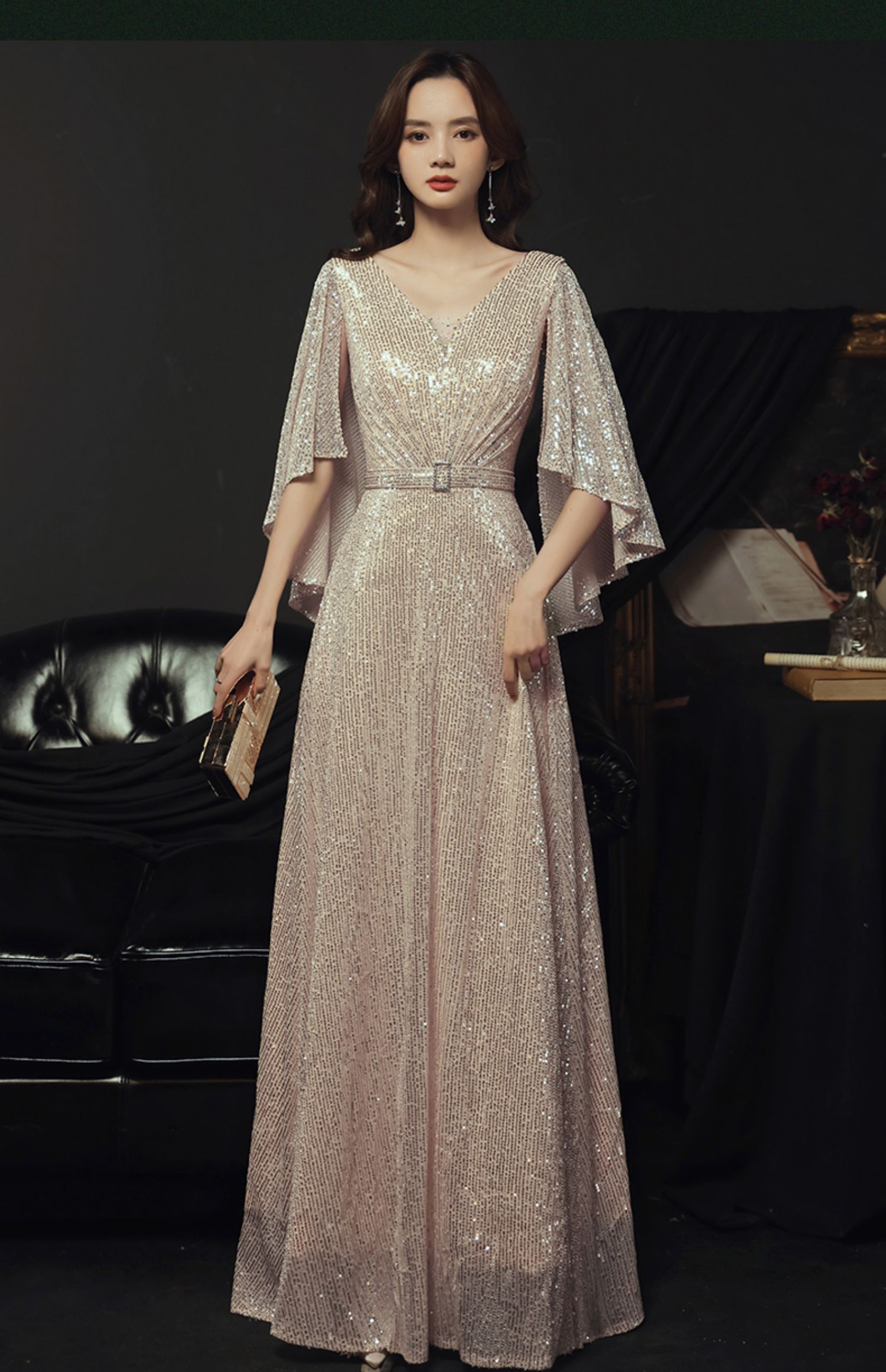 golden elegant eveni...