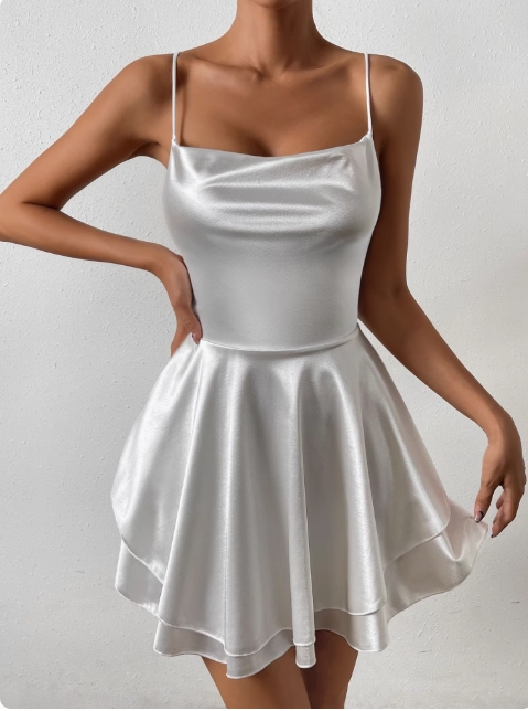 satin back dress